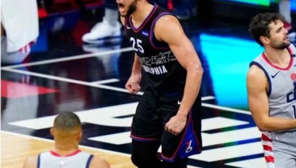 百家乐平台app-谁说我不会得分？西蒙斯统治攻防助76人轻取奇才